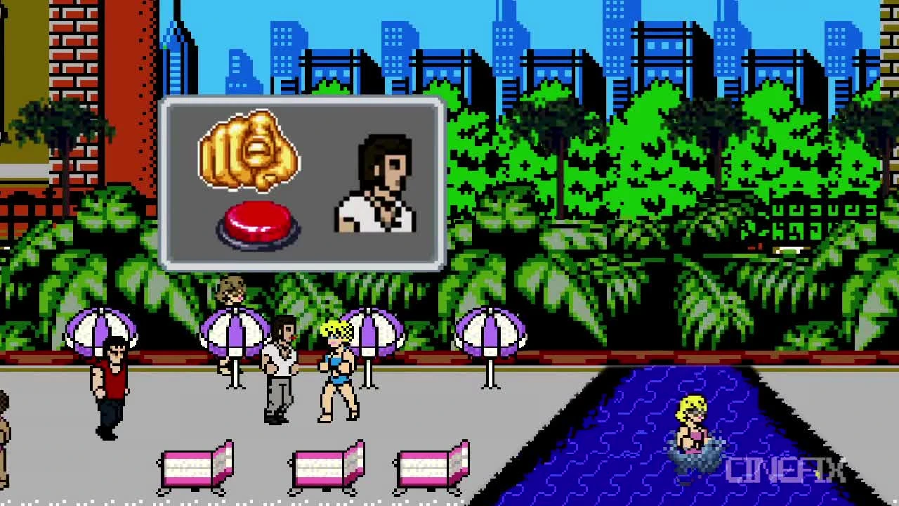 "Лицо со шрамом" в виде 8-битного шутера