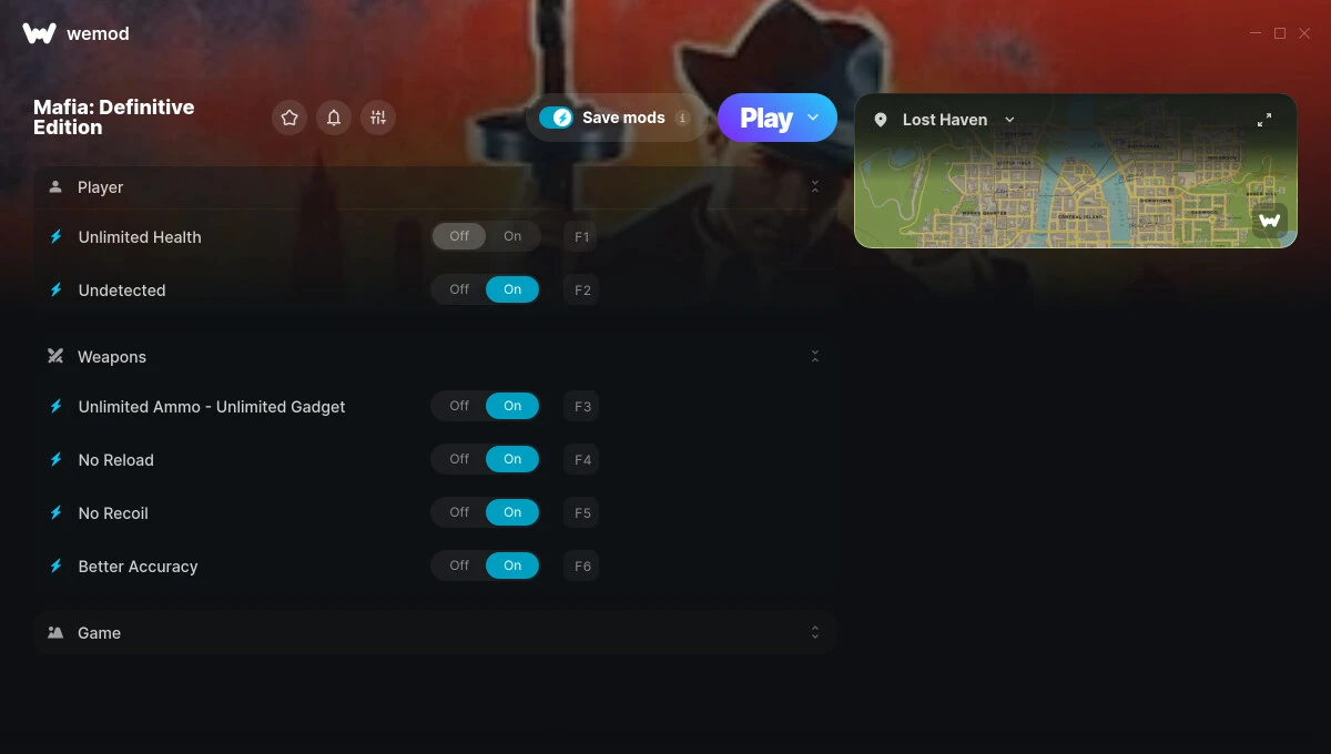 Mafia - Definitive Edition "Трейнер +7" [UPD: 13.06.2025] {MrAntiFun / WeMod}