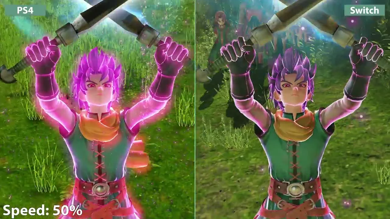 Dragon Quest Heroes 2 - PS4 vs. Nintendo Switch сравнение графики в демо