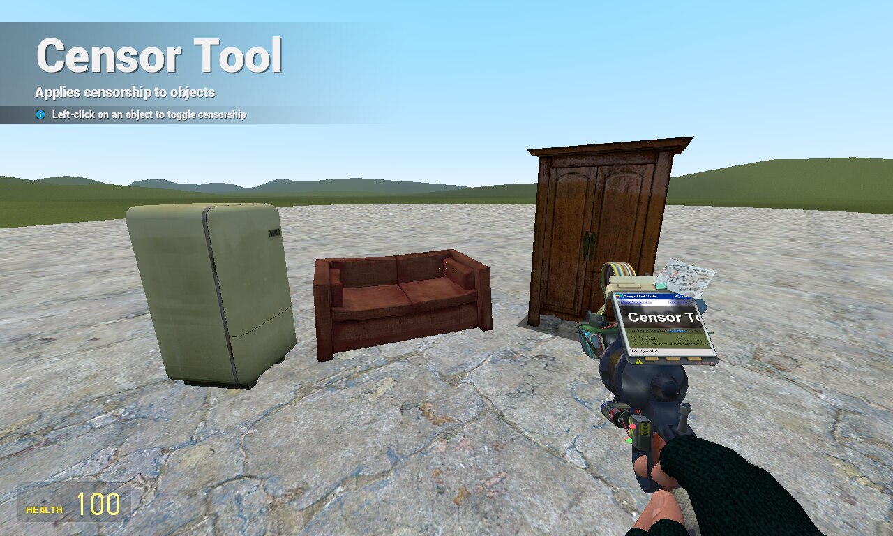 Garry's Mod "Материал цензура"