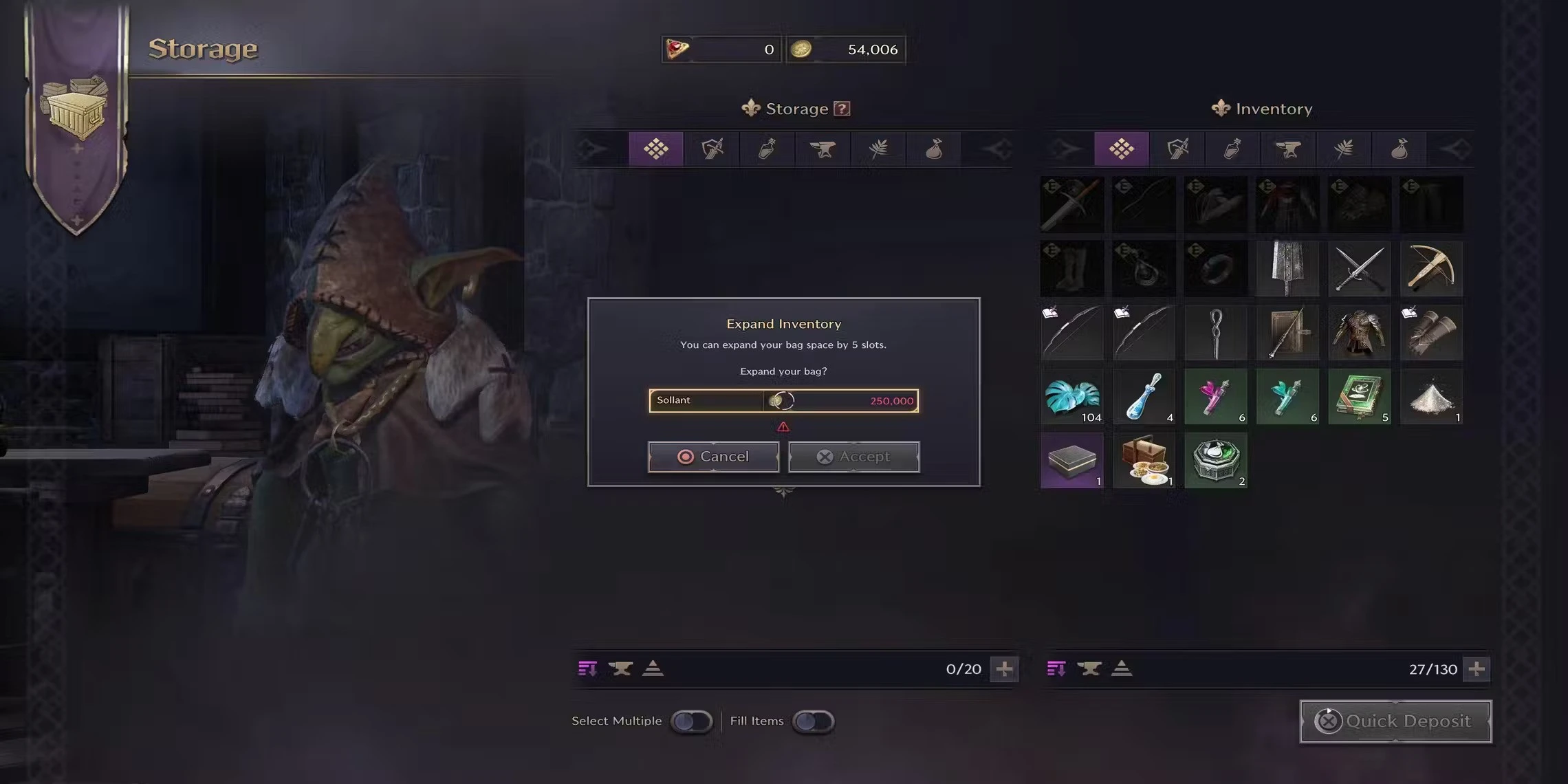 Throne and Liberty: Как увеличить инвентарь и вместимость хранилища