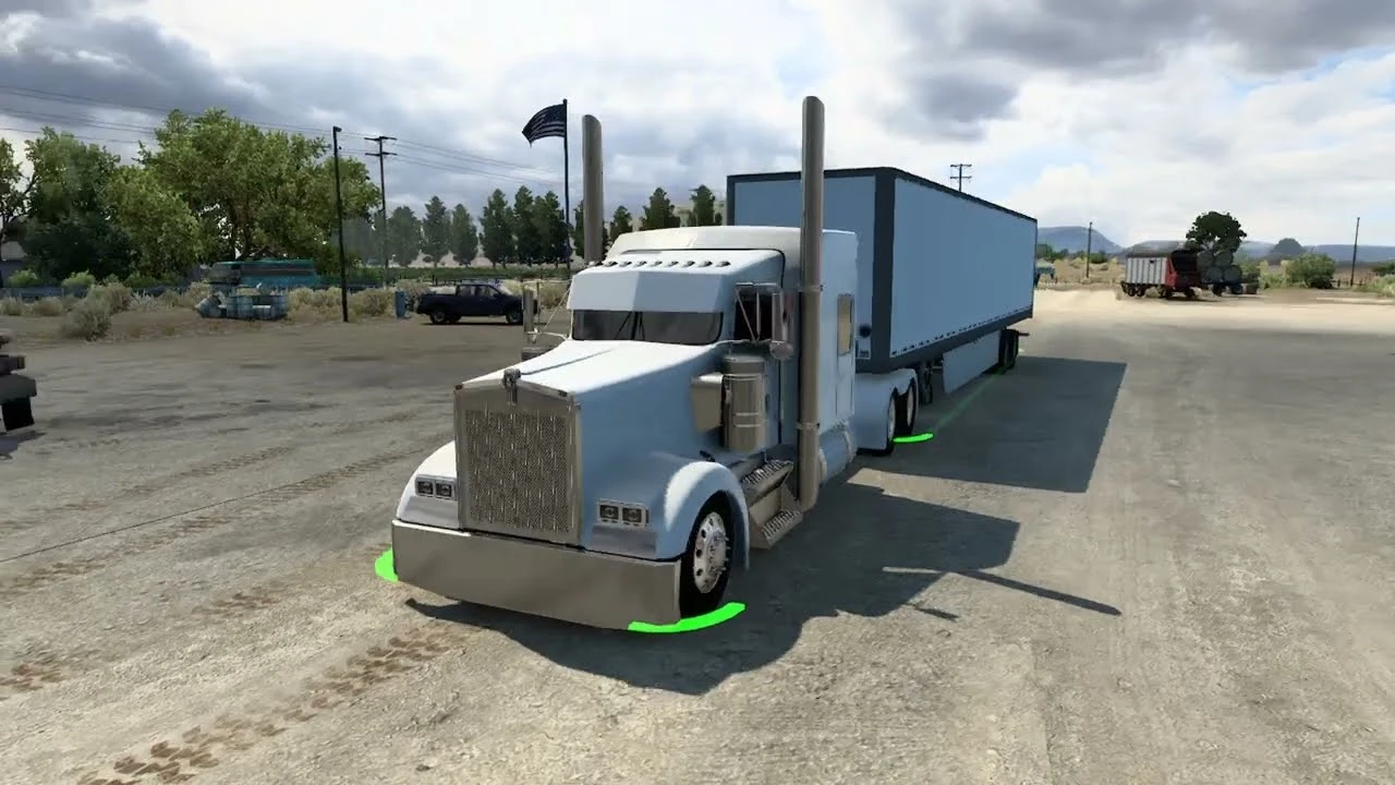 American Truck Simulator "Новый двигатель и звуки CAT 3406E с прямотоком" [v2.0]