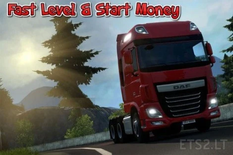 Euro Truck Simulator 2: Чит-Мод/Cheat-Mode (Start Money and XP)