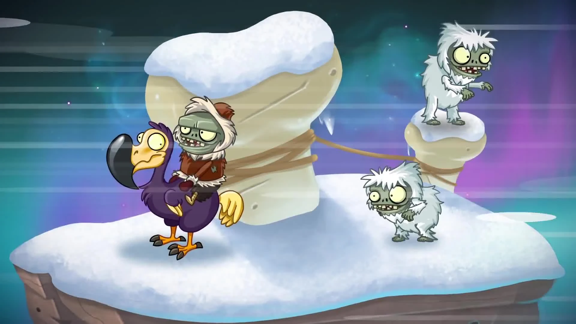 Plants vs. Zombies 2 "Трейлер Frostbite caves part 1"