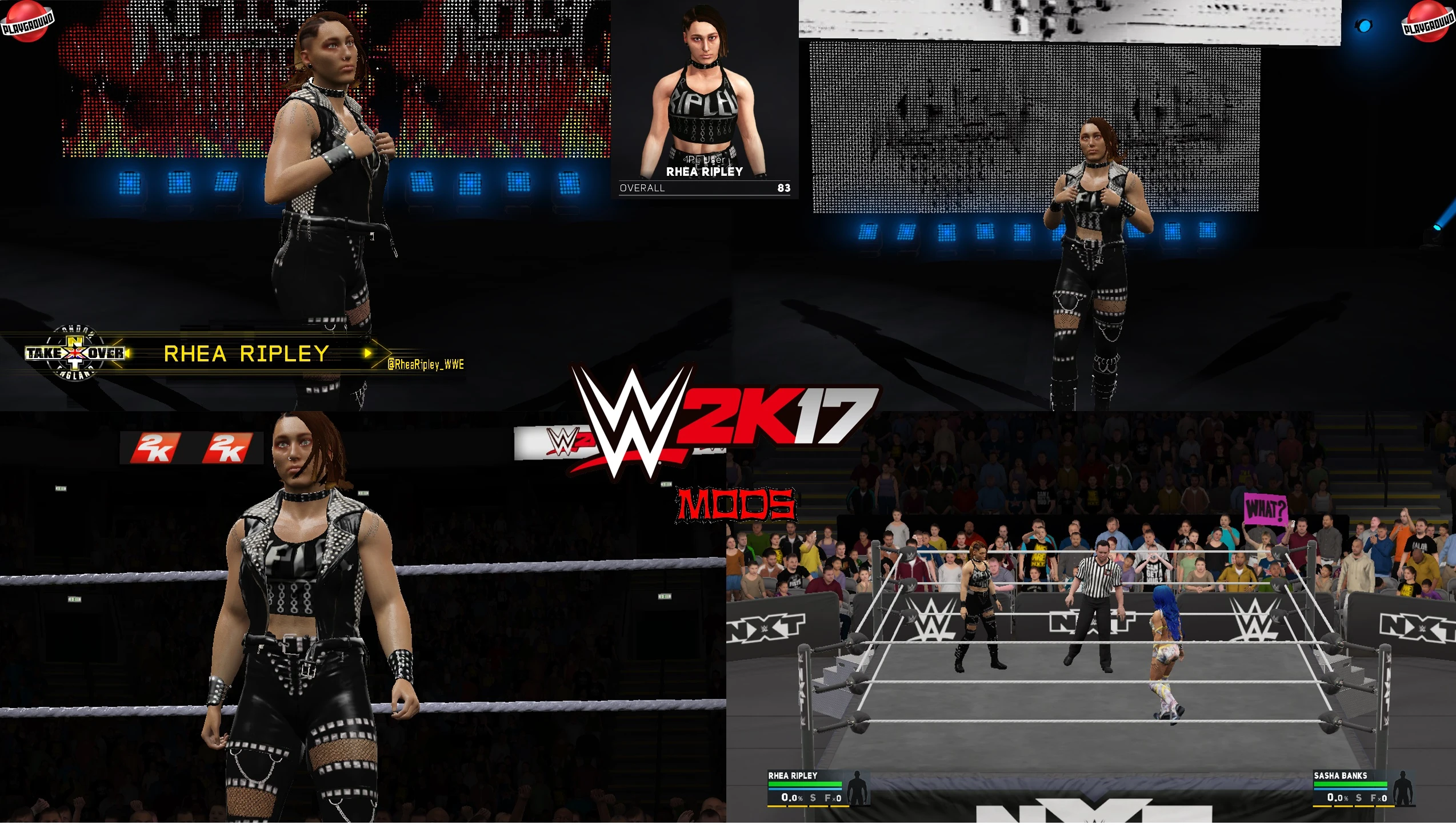 WWE 2K17 "Rhea Ripley WWE 2K19 Port MOD"