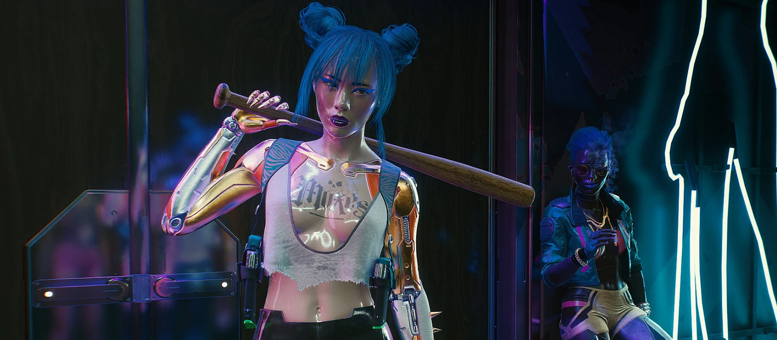 Косплей на Риту Уилер из Cyberpunk 2077