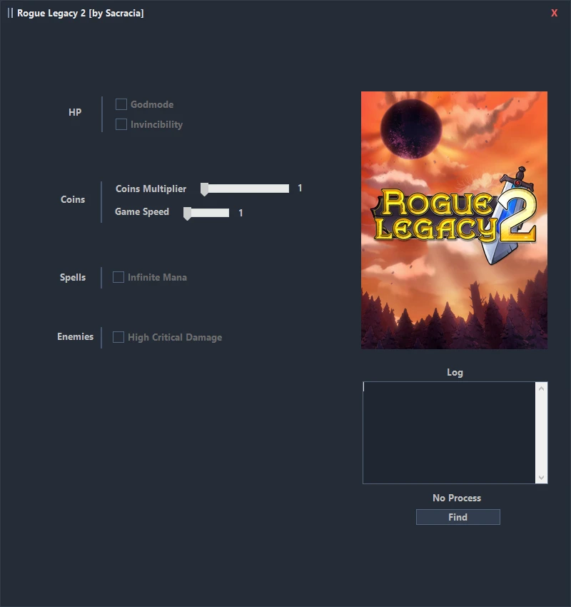 Rogue Legacy 2 "Трейнер +6" [UPD: 01.05.2022] {Sacracia}