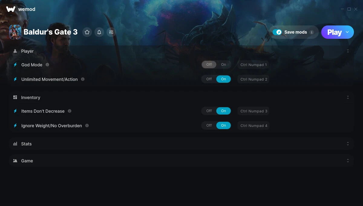 Baldur's Gate 3 "Трейнер +25" [UPD: 23.04.2025] {FLiNG / WeMod}