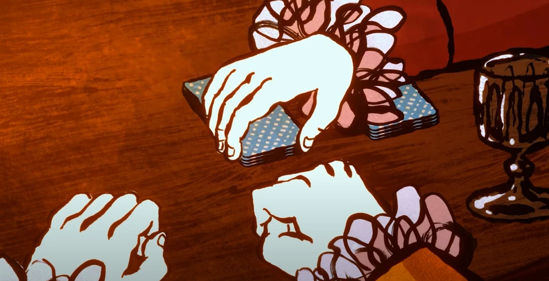 Четвертый выпуск трюка картами под названием "Инджог"