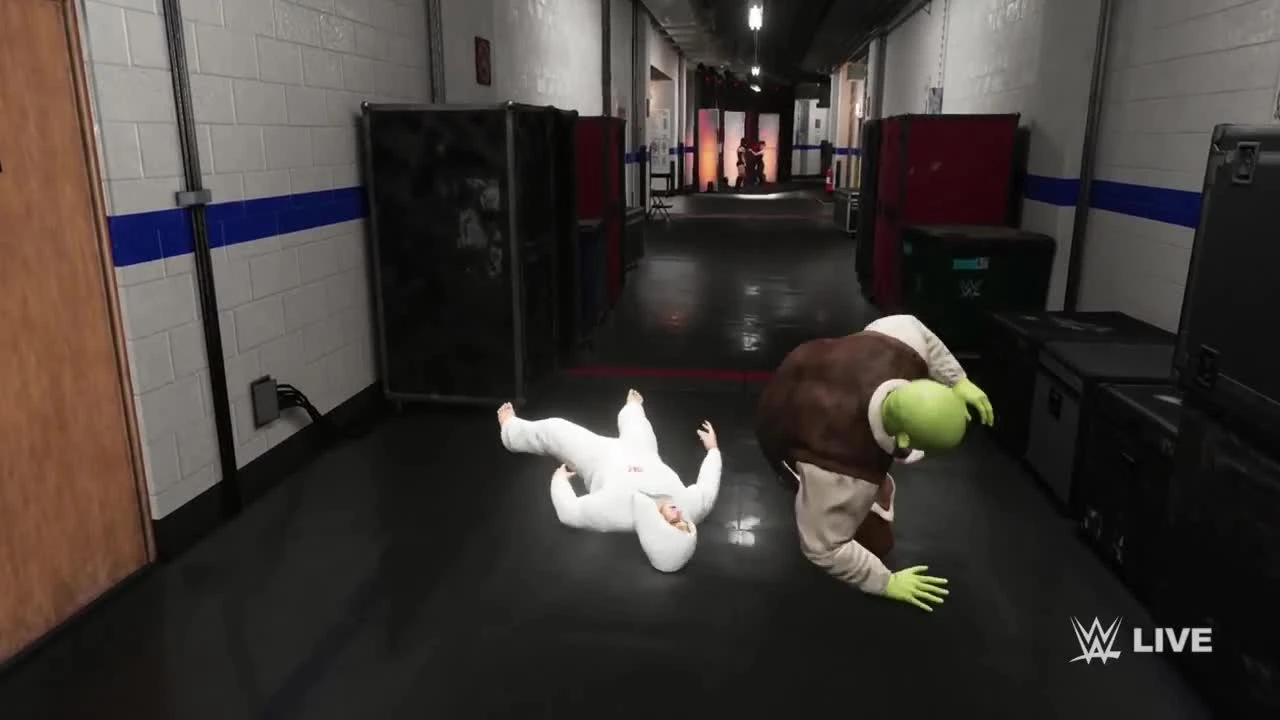 WWE 2K18 - Жель Пауль против Шрека