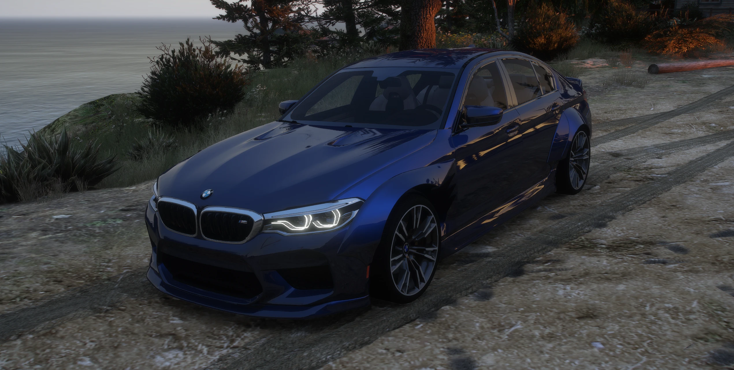 Grand Theft Auto 5 "BMW M5 F90 2018 в обвесе Liberty Walk для Enhanced версии"