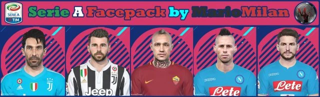 PES 2018 "Serie A Facepack"