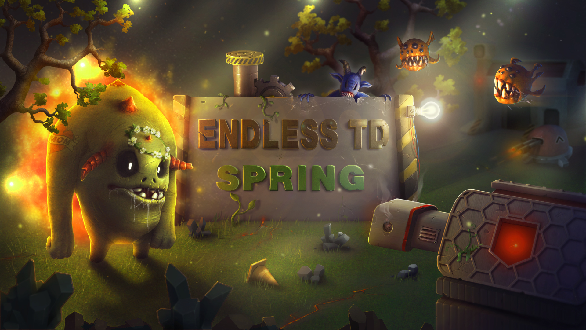 Хардкорная стратегия в жанре tower defense - "Endless TD - Spring Season"