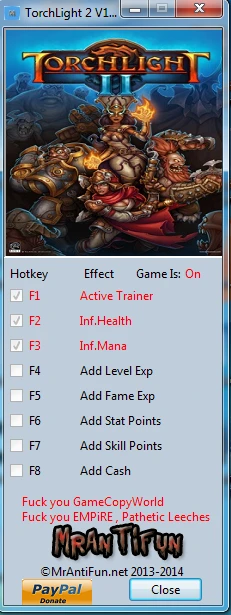 Torchlight 2: Трейнер/Trainer (+7) [1.25.5.2] {MrAntiFun}