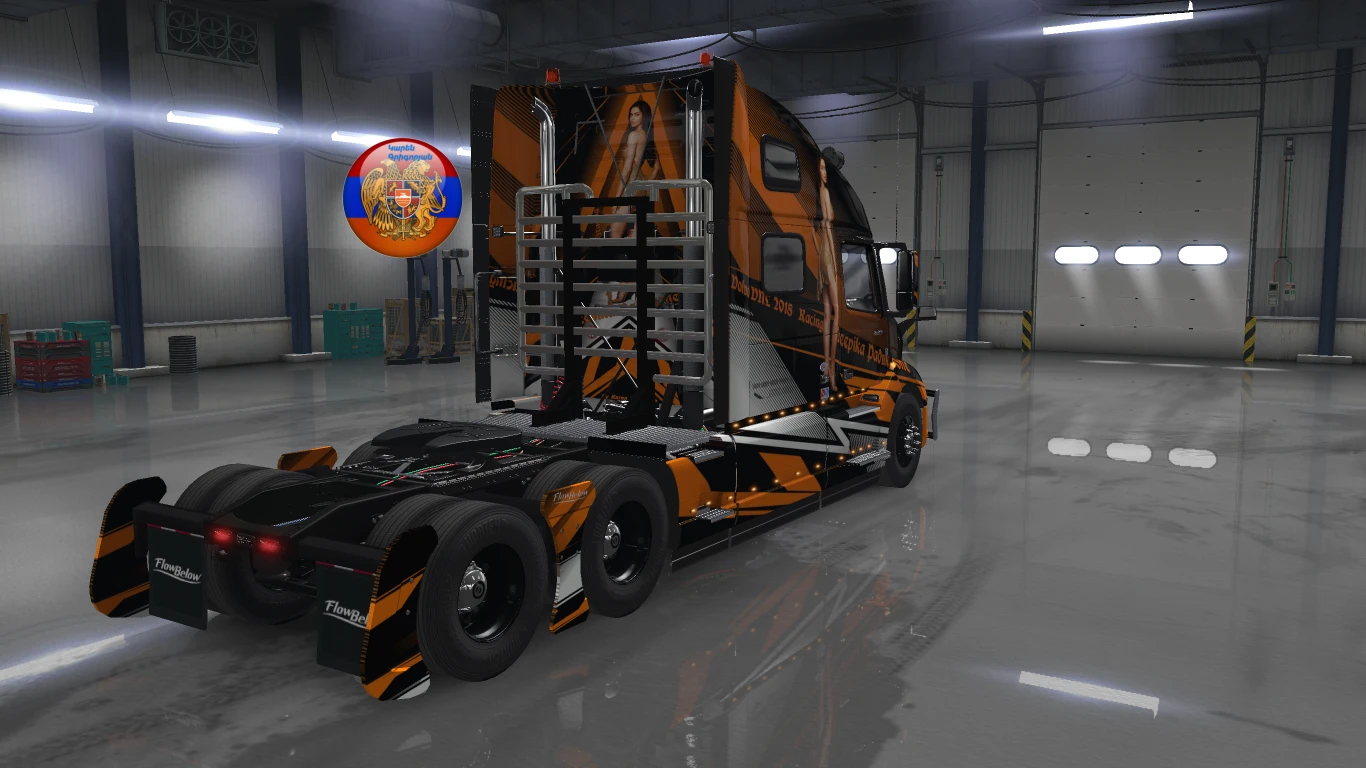 ATS "Исправленный тюнинг для грузовика Volvo VNL 2018 от автора Tom Dooley"