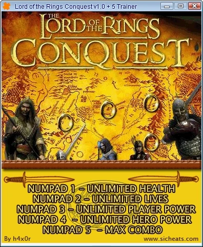The Lord of the Rings - Conquest: Трейнер (+5) [1.0] {h4x0r}