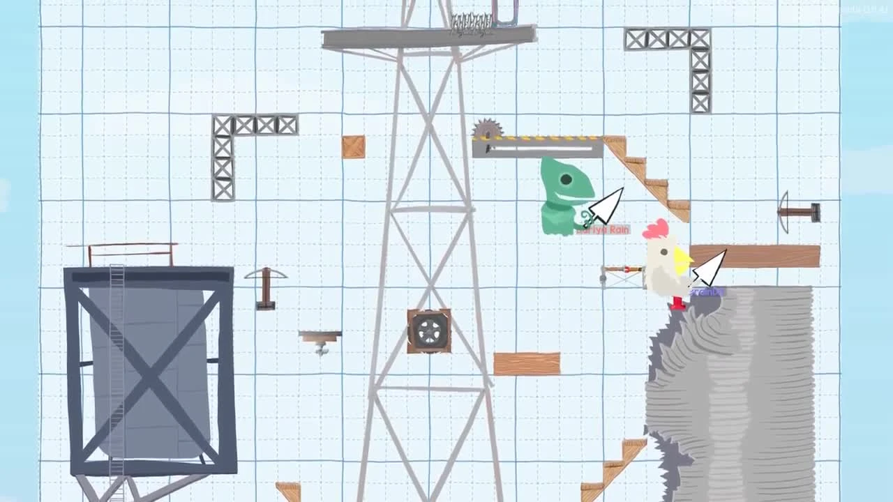 Ultimate Chicken Horse - ПЕРС ХАМЕЛЕОН