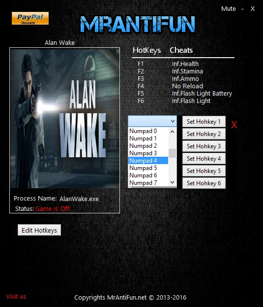 Alan Wake: Трейнер/Trainer (+6) [1.06.17] {MrAntiFun}