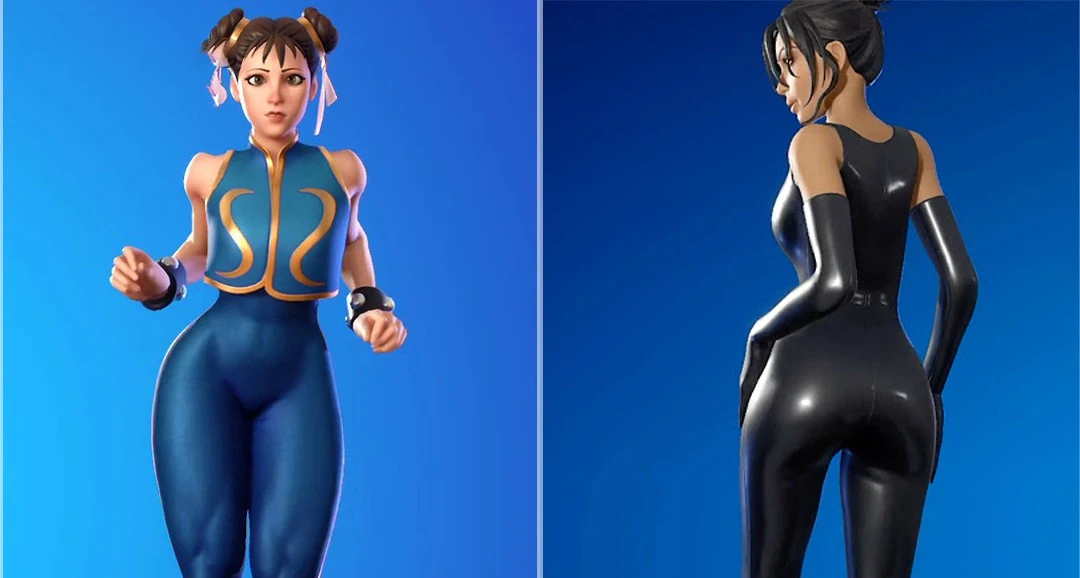 Натуральная попа против имплантов: в Fortnite провели "научное сравнение" самых сексуальных скинов - Чунь Ли и Кардашьян