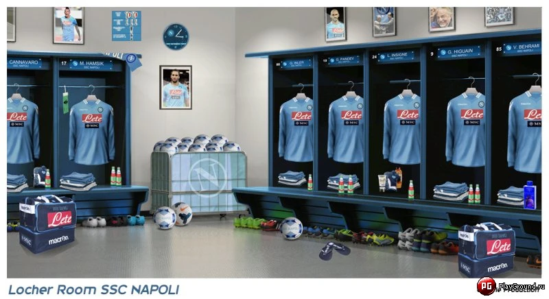 PES 2014 "Раздевалка SSC Napoli by G-Style"