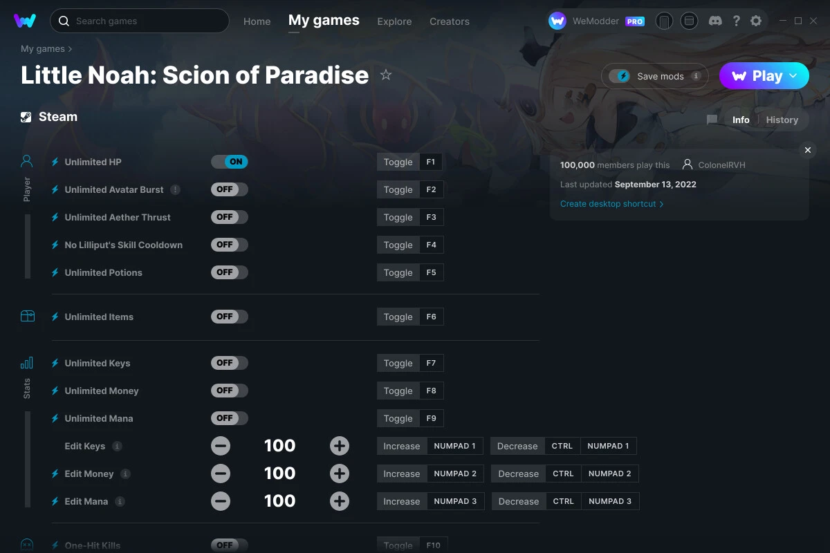 Little Noah: Scion of Paradise "Трейнер +17" [UPD: 13.09.2022] {ColonelRVH / WeMod}