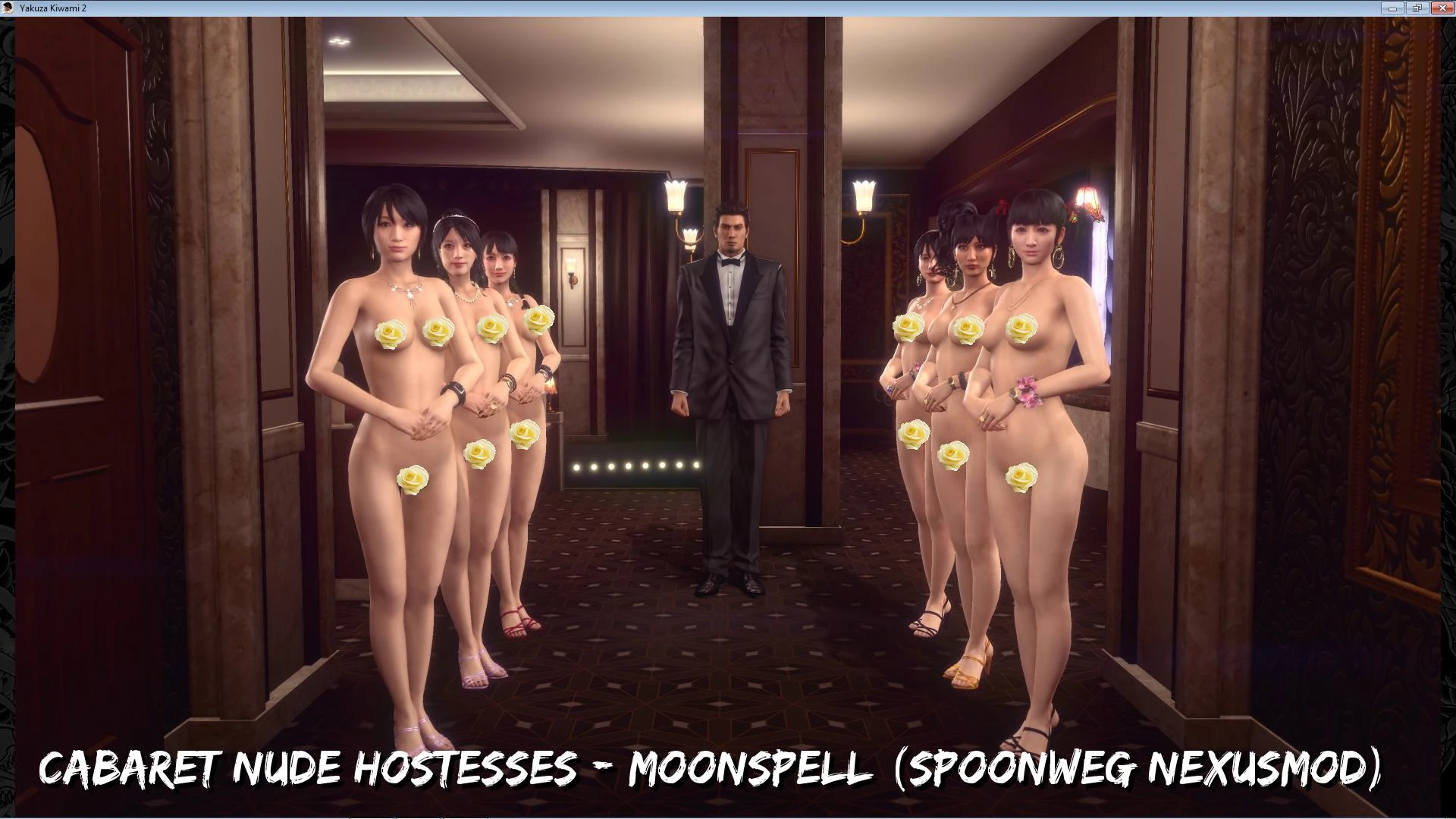 Yakuza: Kiwami 2 "Мод раздевает всех девушек-хостес"