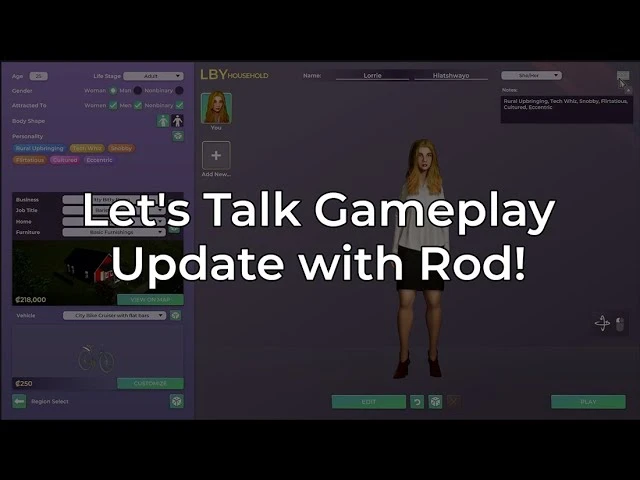 Новое видео симулятора жизни Life by You демонстрирует мебель, одежду и многое другое
