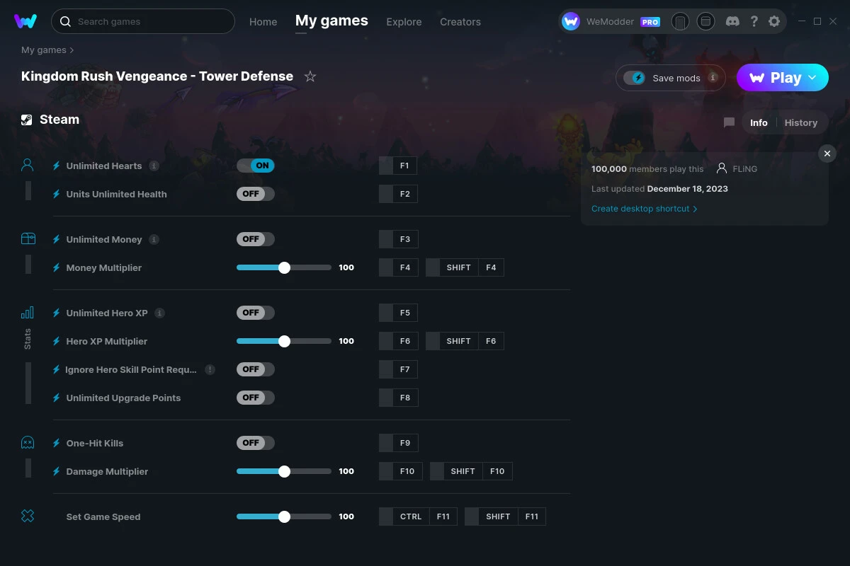 Kingdom Rush Vengeance - Tower Defense "Трейнер +11" [UPD: 18.12.2023] {FLiNG / WeMod}