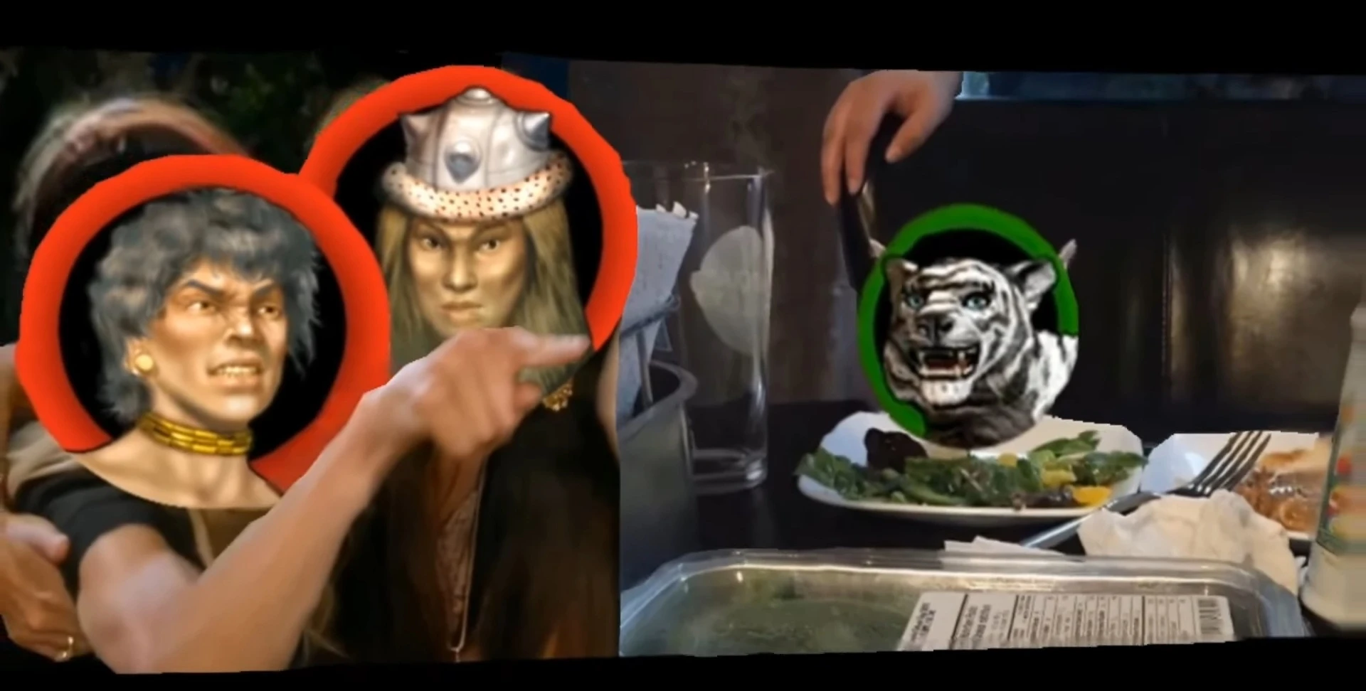 Две девушки и кот в стиле 4 героев