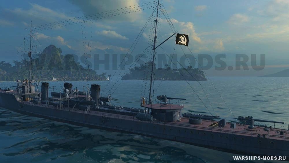 World of Warships "Пиратские флаги "Весёлый роджер" для 0.5.4.0"