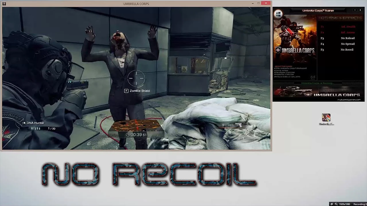 Resident Evil: Umbrella Corps: Трейнер/Trainer (+6) [Update: 08.06.2016] {FutureX}