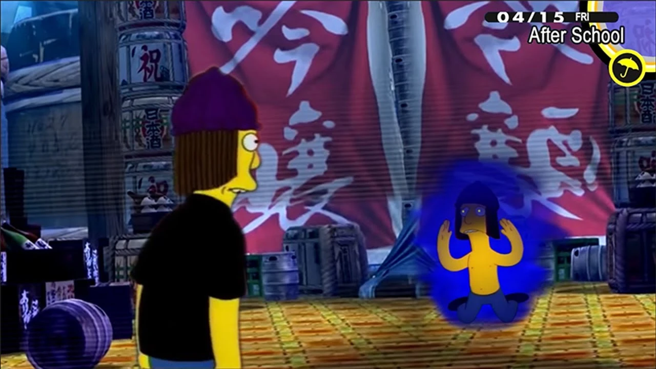 Школьные задиры в Симпсонах, стали главными героями в Персоне 4