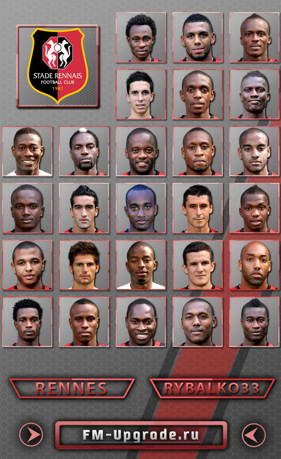 FIFA Manager 12 "Фотопак Stade Rennais F.C. от rybalko33"