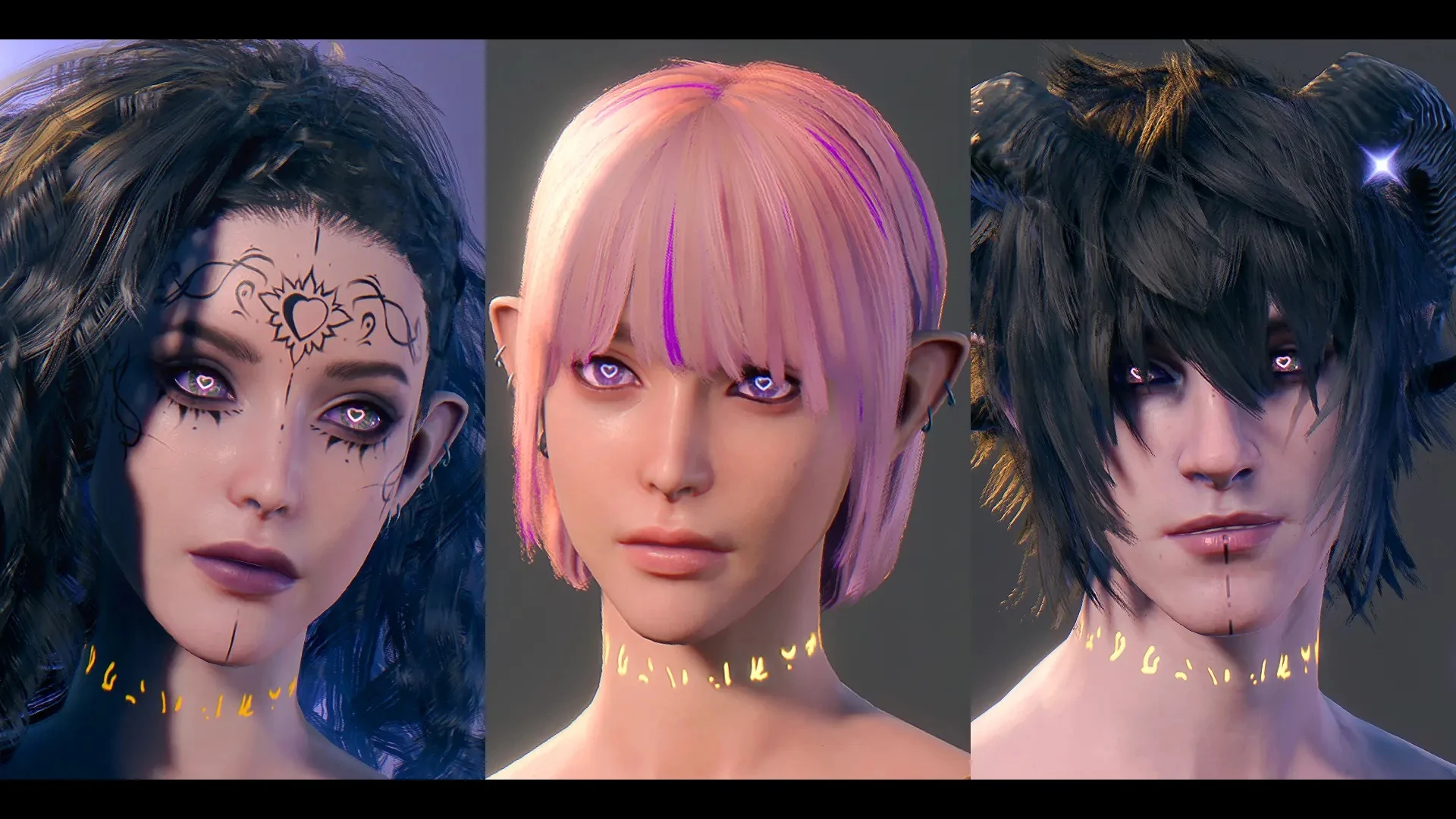 Baldur's Gate 3 "Пресеты лиц Эллиан от Hijimare"