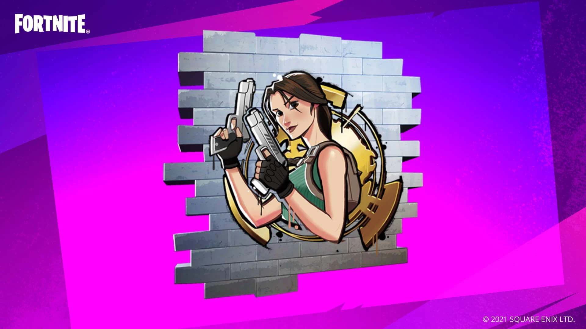 Получите бесплатное граффити Лары Крофт в Fortnite