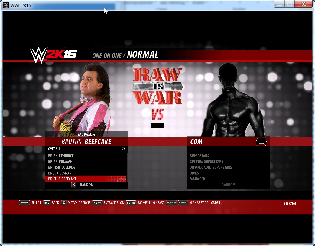 WWE 2K16 "Брутус Бифкейк - порт рестлера (2k17)"