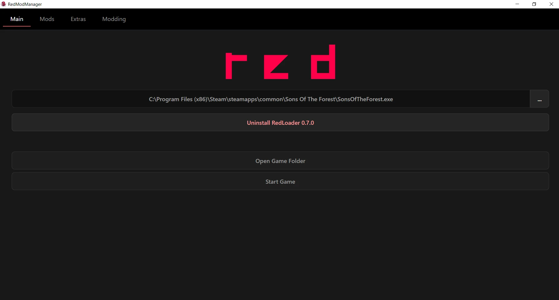 Sons of The Forest "Менеджер модов - Red Mod Manager" [1.1.10] {ToniMacaroni}