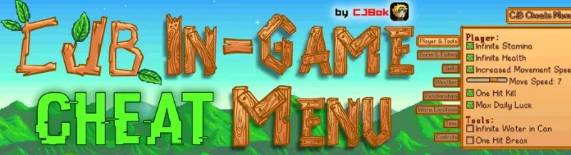 Stardew Valley "Чит-Мод - CJB Cheats Menu + Item spawner" [1.5.6]