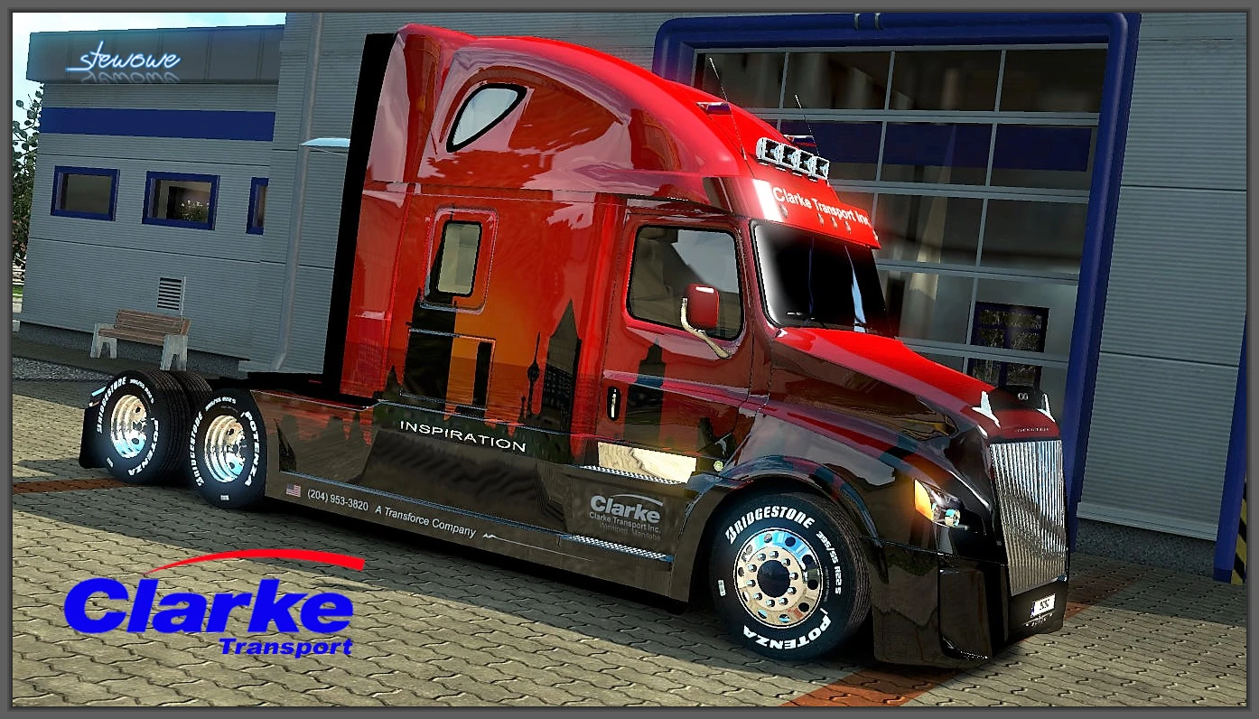 American Truck Simulator "16 Красивых Скинов для Freightliner Cascadia 2018 fix v1.16 ATS 1.37.x"