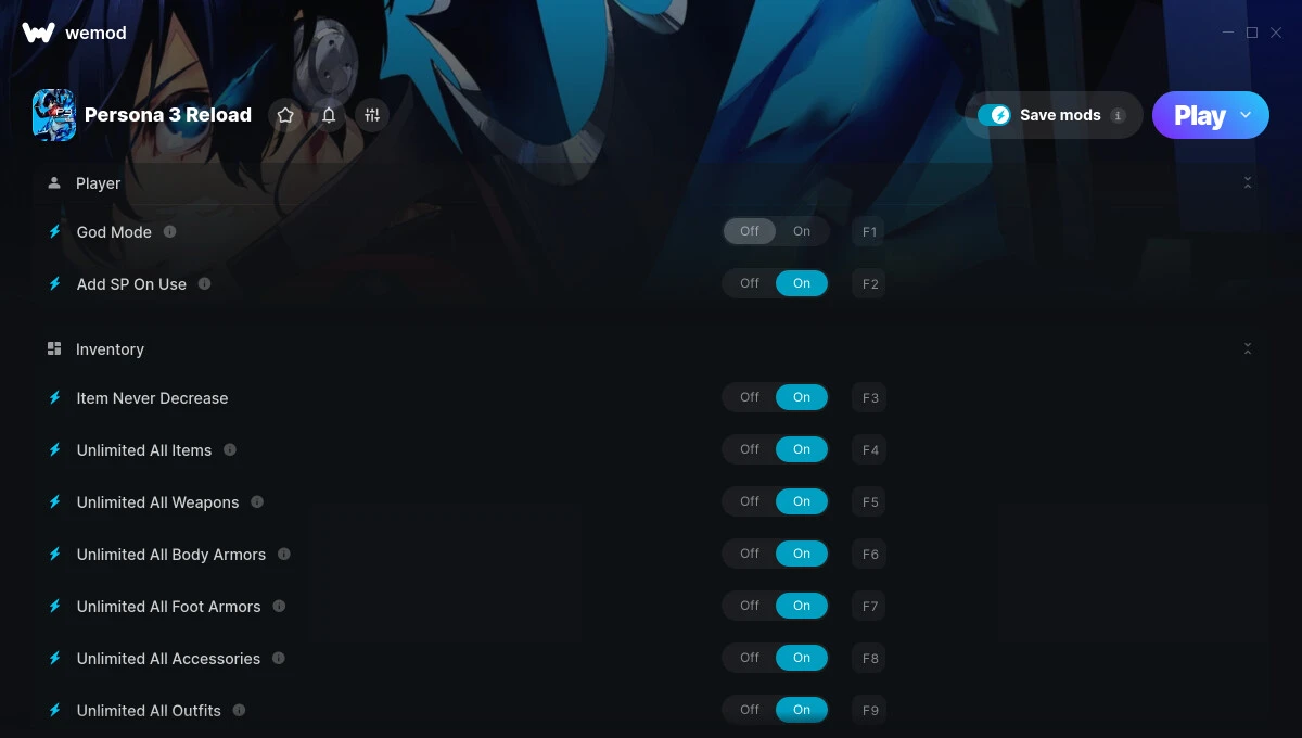 Persona 3: Reloaded "Трейнер +28" [UPD: 10.10.2024] {ColonelRVH / WeMod}