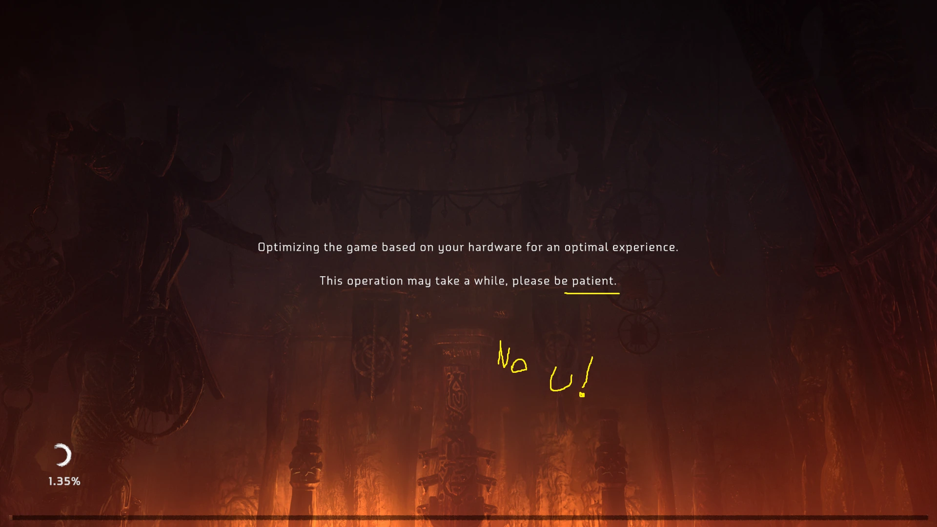 Horizon: Zero Dawn "Удаление экрана оптимизации"