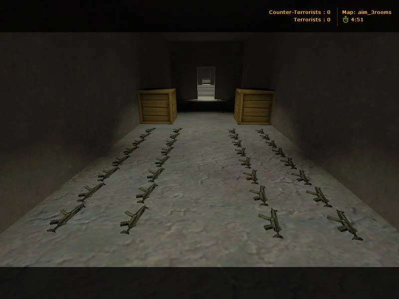 Counter-Strike "Карта - aim_3rooms"