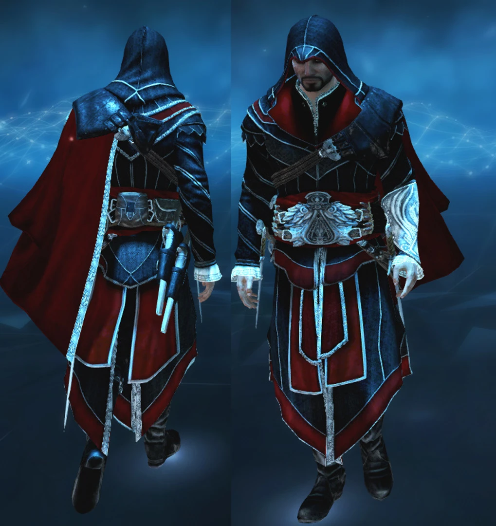 Assassin's Creed: Rogue "Замена стандартного костюма Эцио на черный "