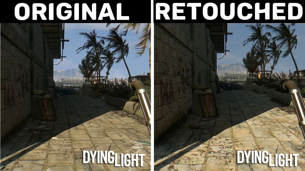 Сравнение графики и FPS оригинальной версии Dying Light с обновлением Retouched на ПК