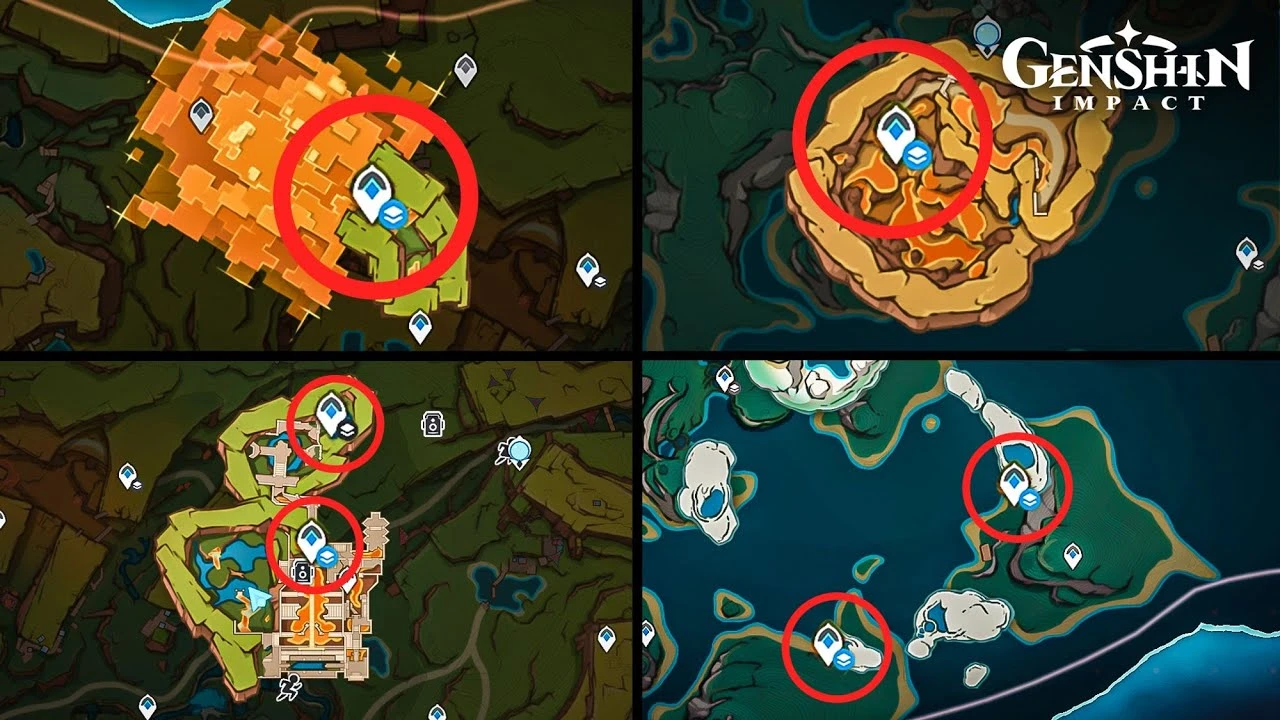 Genshin Impact 5.0 - все скрытые и подземные точки телепортации в Натлане