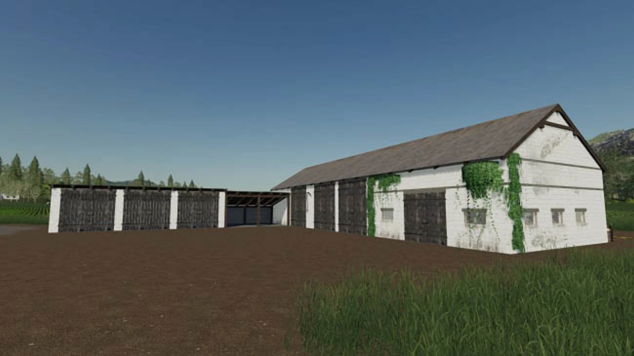 Farming Simulator 19 "Здание с коровами (Obora) v1.0.0.0 (1.7.x)"