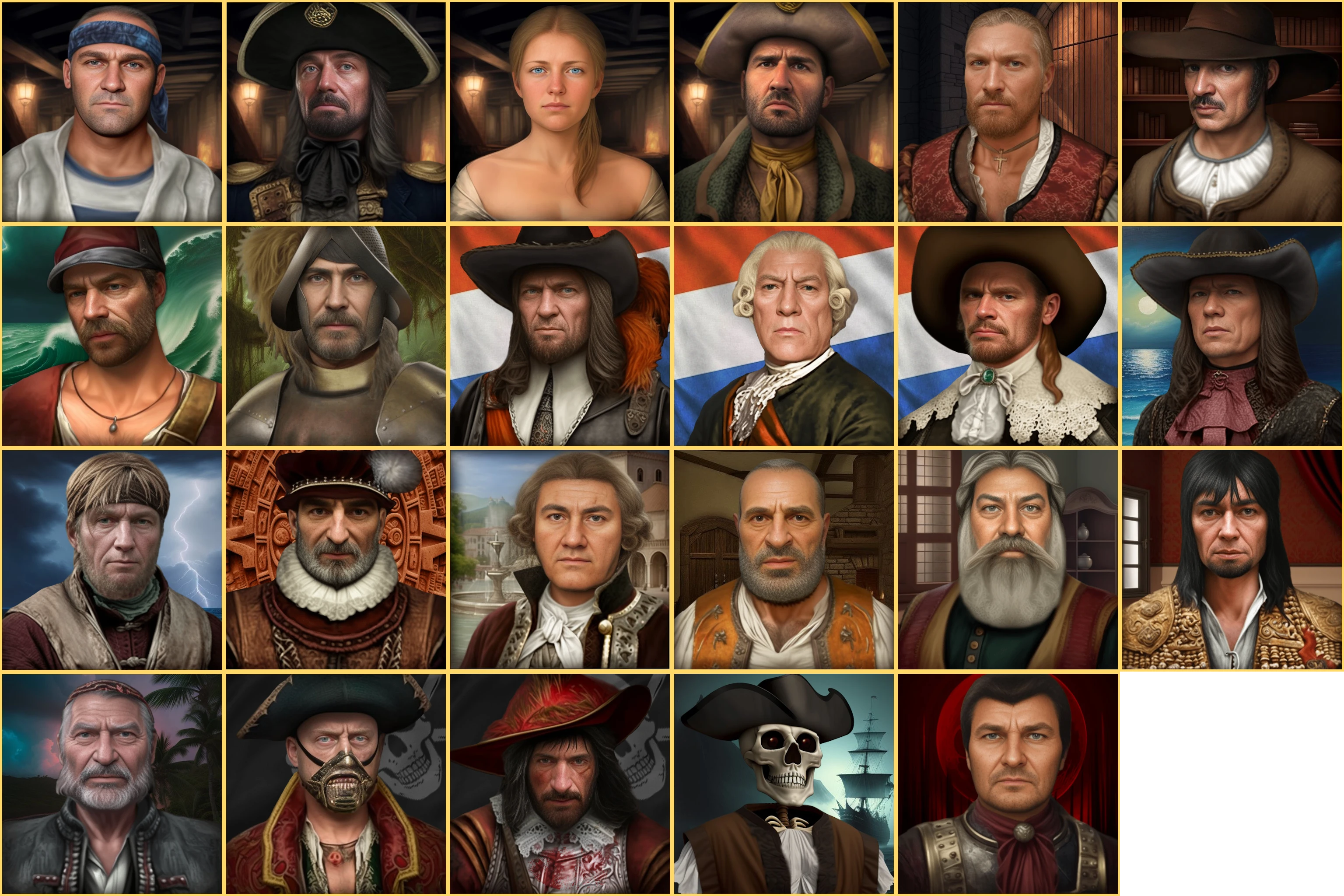 Sea Dogs: To Each His Own "Новые портреты различных персонажей"