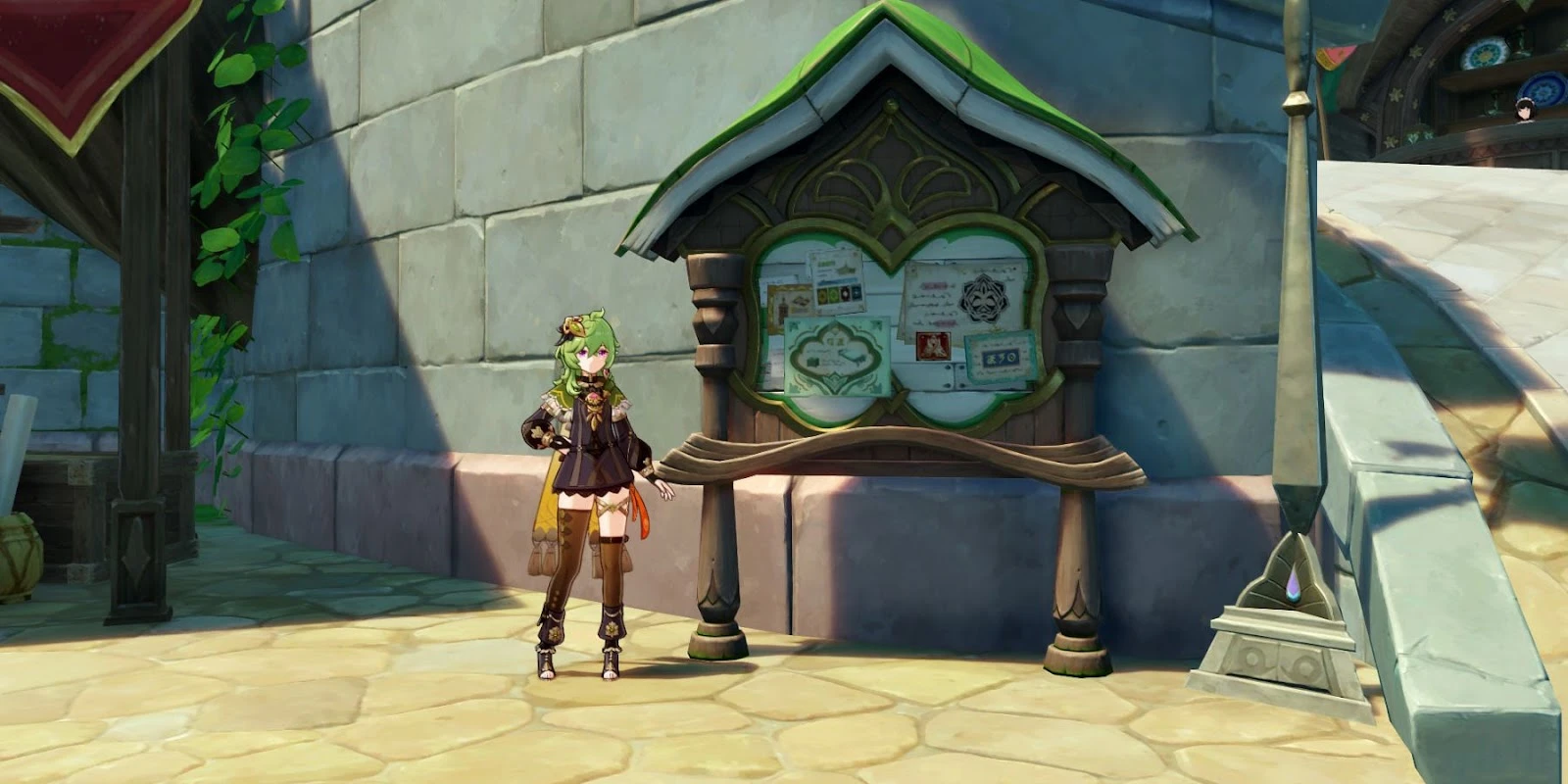 Как решить загадку на доске объявлений Сумеру в Genshin Impact