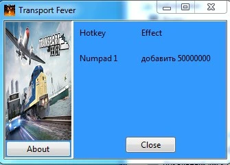 Transport Fever: Трейнер/Trainer (+1: Деньги / Money) [1.0]