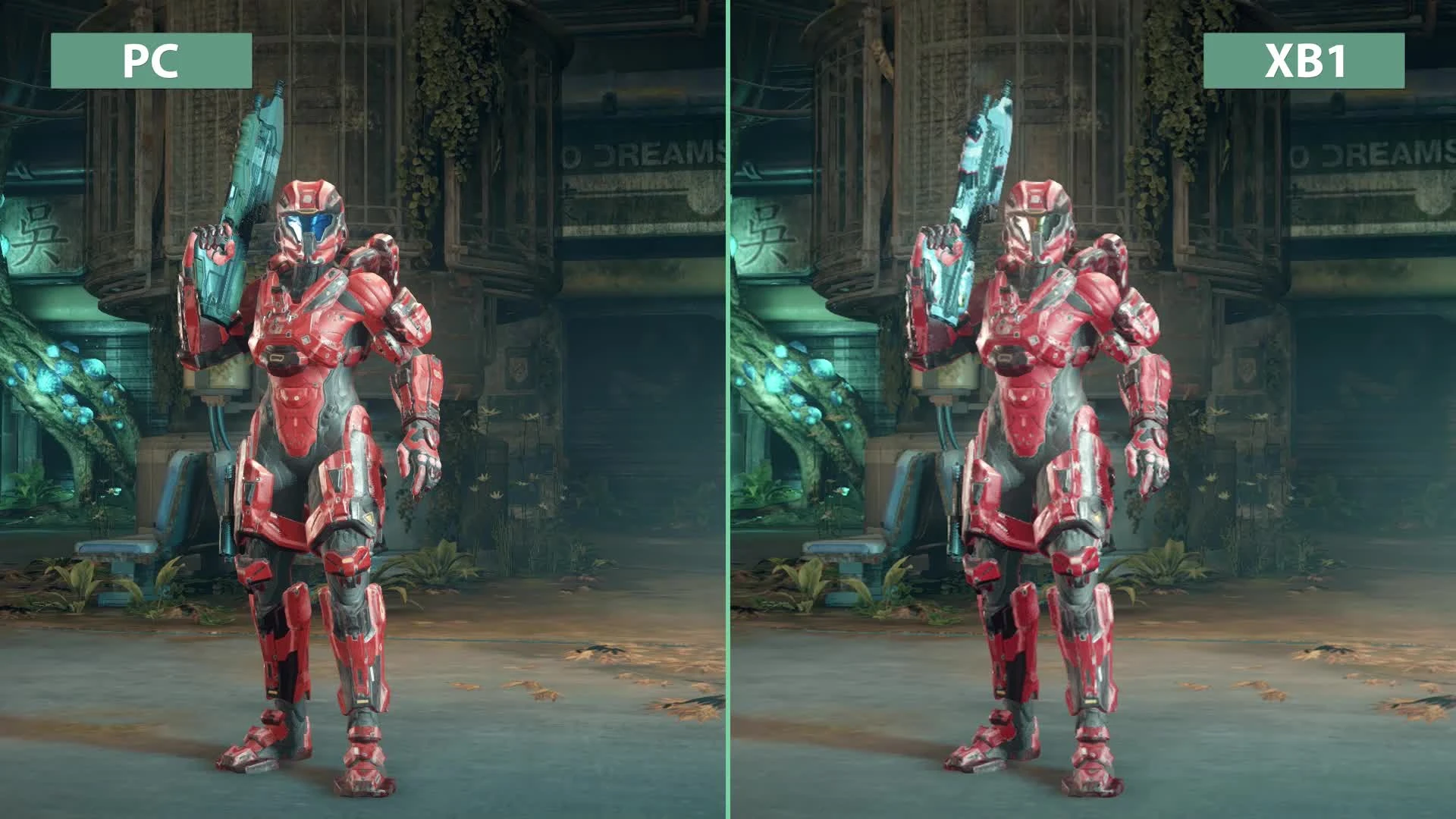 Halo 5 Forge - Сравнение графики PC vs. Xbox One (Candyland)